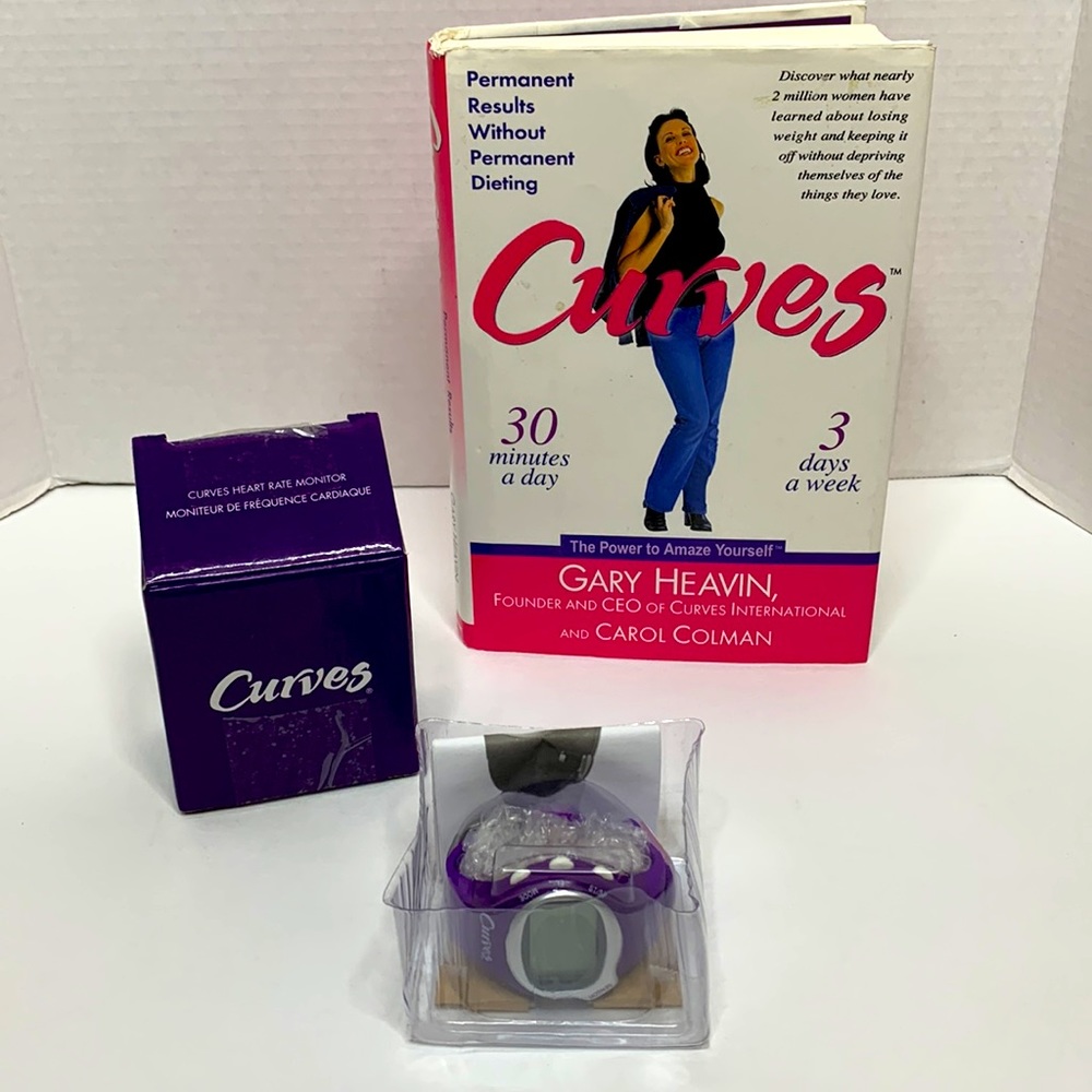 Avon Curves Bundle | Purple Watch Heart Rate Monitor Weight Loss Exercise + Book
